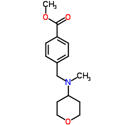 Methyl 4-{[methyl(tetrahydro-2H-pyran-4-yl)amino]methyl}benzoate Structure