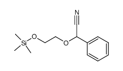 1-Phenyl-(2-trimethylsilyloxy)-ethoxyacetonitrile结构式