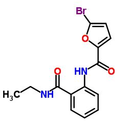5-Bromo-N-[2-(ethylcarbamoyl)phenyl]-2-furamide Structure