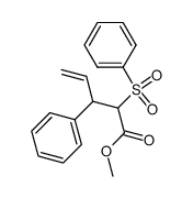 methyl 3-phenyl-2-(phenylsulfonyl)pent-4-enoate结构式