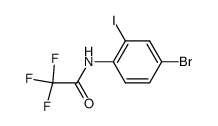N-(4-bromo-2-iodophenyl)-2,2,2-trifluoroacetamide Structure