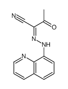 2-oxo-N-(quinolin-8-ylamino)propanimidoyl cyanide结构式