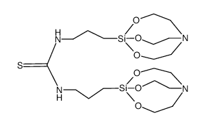 N,N'-Bis(3-silatranylpropyl)thioharnstoff Structure