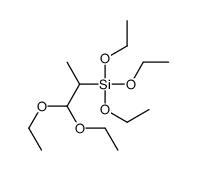 1,1-diethoxypropan-2-yl(triethoxy)silane结构式