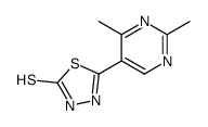 5-(2,4-dimethylpyrimidin-5-yl)-3H-1,3,4-thiadiazole-2-thione Structure
