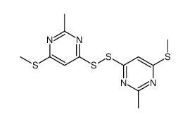 2-methyl-4-[(2-methyl-6-methylsulfanylpyrimidin-4-yl)disulfanyl]-6-methylsulfanylpyrimidine结构式