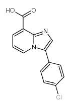3-(4-氯苯基)-咪唑并[1,2-a]吡啶-8-羧酸结构式