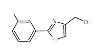 [2-(3-fluoro-phenyl)-thiazol-4-yl]-methanol structure