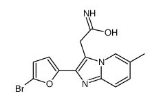 2-[2-(5-bromofuran-2-yl)-6-methylimidazo[1,2-a]pyridin-3-yl]acetamide Structure