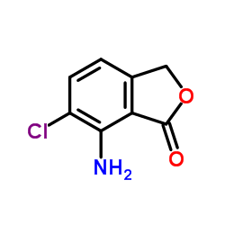 7-AMINO-6-CHLORO-3 H-ISOBENZOFURAN-1-ONE Structure