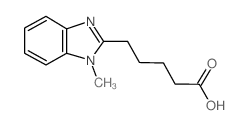 5-(1-Methyl-1H-benzoimidazol-2-yl)-pentanoic acid Structure