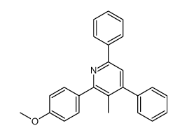 2-(4-methoxyphenyl)-3-methyl-4,6-diphenylpyridine Structure