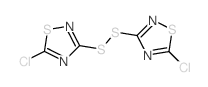 5-chloro-3-[(5-chloro-1,2,4-thiadiazol-3-yl)disulfanyl]-1,2,4-thiadiazole结构式