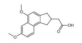 2-(5,7-dimethoxy-2,3-dihydro-1H-cyclopenta[a]naphthalen-2-yl)acetic acid Structure