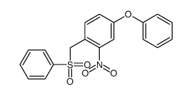 1-(benzenesulfonylmethyl)-2-nitro-4-phenoxybenzene Structure