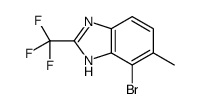 4-bromo-5-methyl-2-(trifluoromethyl)-1H-benzimidazole结构式