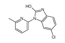 5-chloro-3-(6-methylpyridin-2-yl)-1H-benzimidazol-2-one结构式