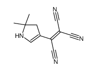2-(2,2-dimethyl-1,3-dihydropyrrol-4-yl)ethene-1,1,2-tricarbonitrile Structure