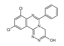 8,10-dichloro-6-phenyl-2,4-dihydro-[1,2,4]triazino[4,3-c]quinazolin-3-one Structure