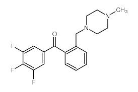 2'-(4-METHYLPIPERAZINOMETHYL)-3,4,5-TRIFLUOROBENZOPHENONE Structure