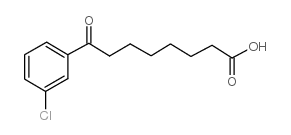 8-(3-chlorophenyl)-8-oxooctanoic acid structure