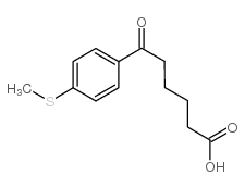 6-OXO-6-(4-METHYLTHIOPHENYL)HEXANOIC ACID结构式