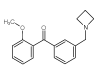 3'-AZETIDINOMETHYL-2-METHOXYBENZOPHENONE结构式