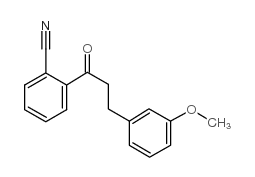 2'-CYANO-3-(3-METHOXYPHENYL)PROPIOPHENONE结构式