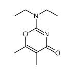 2-(diethylamino)-5,6-dimethyl-1,3-oxazin-4-one结构式