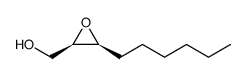 2-Oxiranemethanol, 3-hexyl-, (2R,3S)-rel Structure