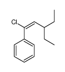(1-chloro-3-ethylpent-1-enyl)benzene Structure