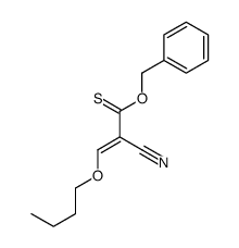 O-benzyl 3-butoxy-2-cyanoprop-2-enethioate结构式