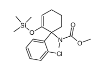 methyl (2'-chloro-6-((trimethylsilyl)oxy)-3,4-dihydro-[1,1'-biphenyl]-1(2H)-yl)(methyl)carbamate结构式