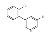 3-bromo-5-(2-chlorophenyl)pyridine结构式