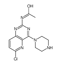N-(6-chloro-4-piperazin-1-ylpyrido[3,2-d]pyrimidin-2-yl)acetamide Structure