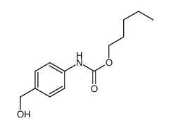 pentyl N-[4-(hydroxymethyl)phenyl]carbamate结构式