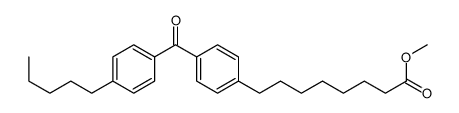 methyl 8-[4-(4-pentylbenzoyl)phenyl]octanoate结构式