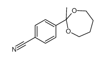 4-(2-methyl-1,3-dioxepan-2-yl)benzonitrile Structure