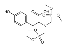 (2S)-2-[bis(dimethoxyphosphorylmethyl)amino]-3-(4-hydroxyphenyl)propanoic acid Structure