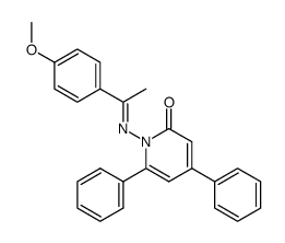 N-(α-methyl-4-methoxybenzylidenamino)-4,6-diphenyl-2-pyridone Structure