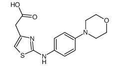 [2-(4-吗啉-4-基-苯基氨基)-噻唑-4-基]-乙酸结构式