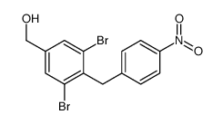 [3,5-dibromo-4-[(4-nitrophenyl)methyl]phenyl]methanol结构式