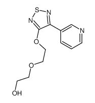 2-[2-[(4-pyridin-3-yl-1,2,5-thiadiazol-3-yl)oxy]ethoxy]ethanol结构式