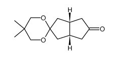5,5-Dimethyl-hexahydro-1'H-spiro[1,3-dioxane-2,2'-pentalene]-5'-one结构式