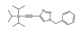 2-(1-benzyltriazol-4-yl)ethynyl-tri(propan-2-yl)silane Structure