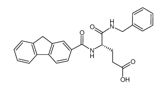 N1-benzyl-N2-(9H-fluoren-2-ylcarbonyl)-L-α-glutamine结构式