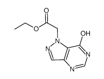 ethyl 2-(7-hydroxy-1H-pyrazolo[4,3-d]pyrimidin-1-yl)acetate Structure