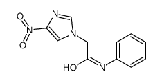 2-(4-nitroimidazol-1-yl)-N-phenylacetamide结构式