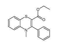 ethyl 4-methyl-3-phenyl-1,4-benzothiazine-2-carboxylate结构式