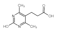 3-(4,6-dimethyl-2-oxo-1H-pyrimidin-5-yl)propanoic acid结构式